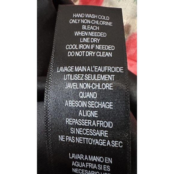 BCBG Paris Floral cocktail dress Womens 8 Spaghetti Straps Ruched Waist Band EUC - Picture 7 of 8